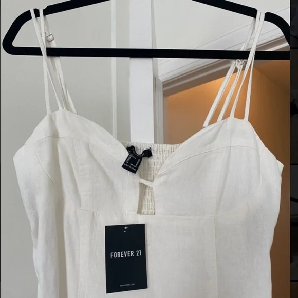 NWT Forever 21 White Midi - Picture 2 of 4